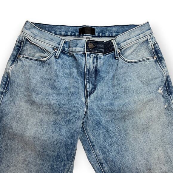 RTA Ryder Straight Distressed Faded Jeans SIZE 29 Light Blue Frayed Hem USA - Picture 13 of 16